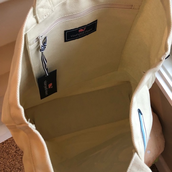 Vineyard Vines canvas Tote bag NEW RARE sailplane - Picture 8 of 12